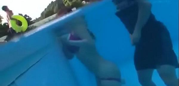  Japanese busty sex in public swimming pool